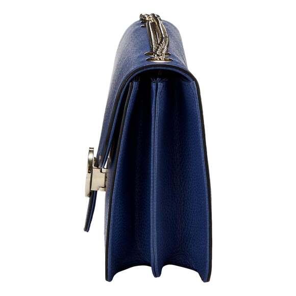 Gucci Dollar Interlocking GG Blue Leather Medium Chain Shoulder - Picture 3 of 8